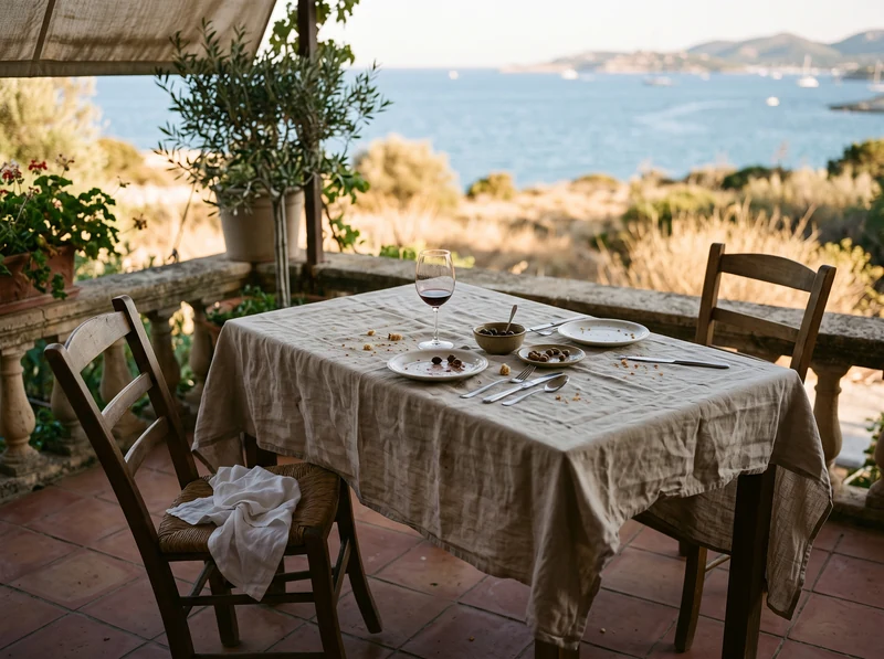 Tavolo apparecchiato: atmosfera di un ristorante